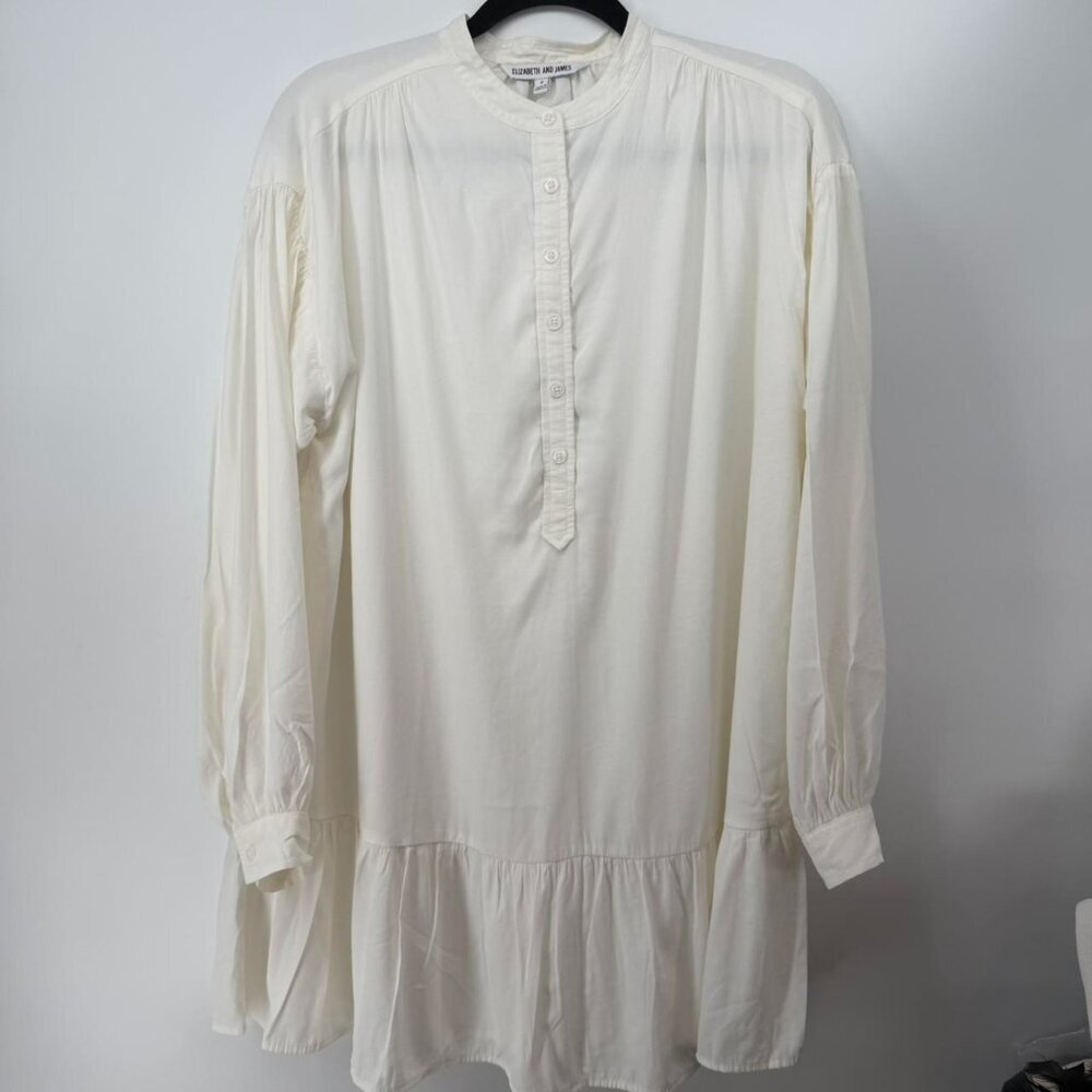 Elizabeth & James White Knight Moto's dress Small